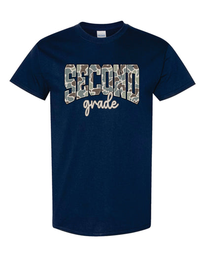 Navy Camo Grade Level Shirts