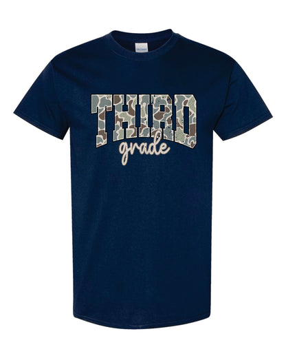 Navy Camo Grade Level Shirts