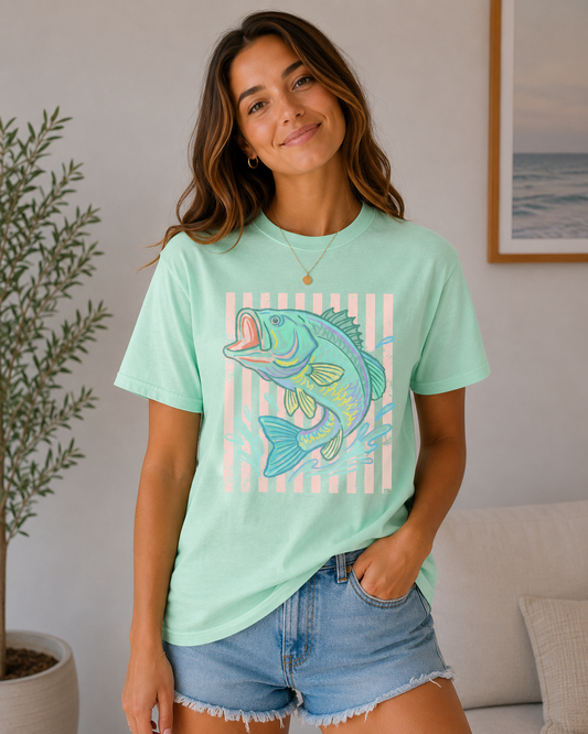 Jumping Bass Comfort Color Tshirt