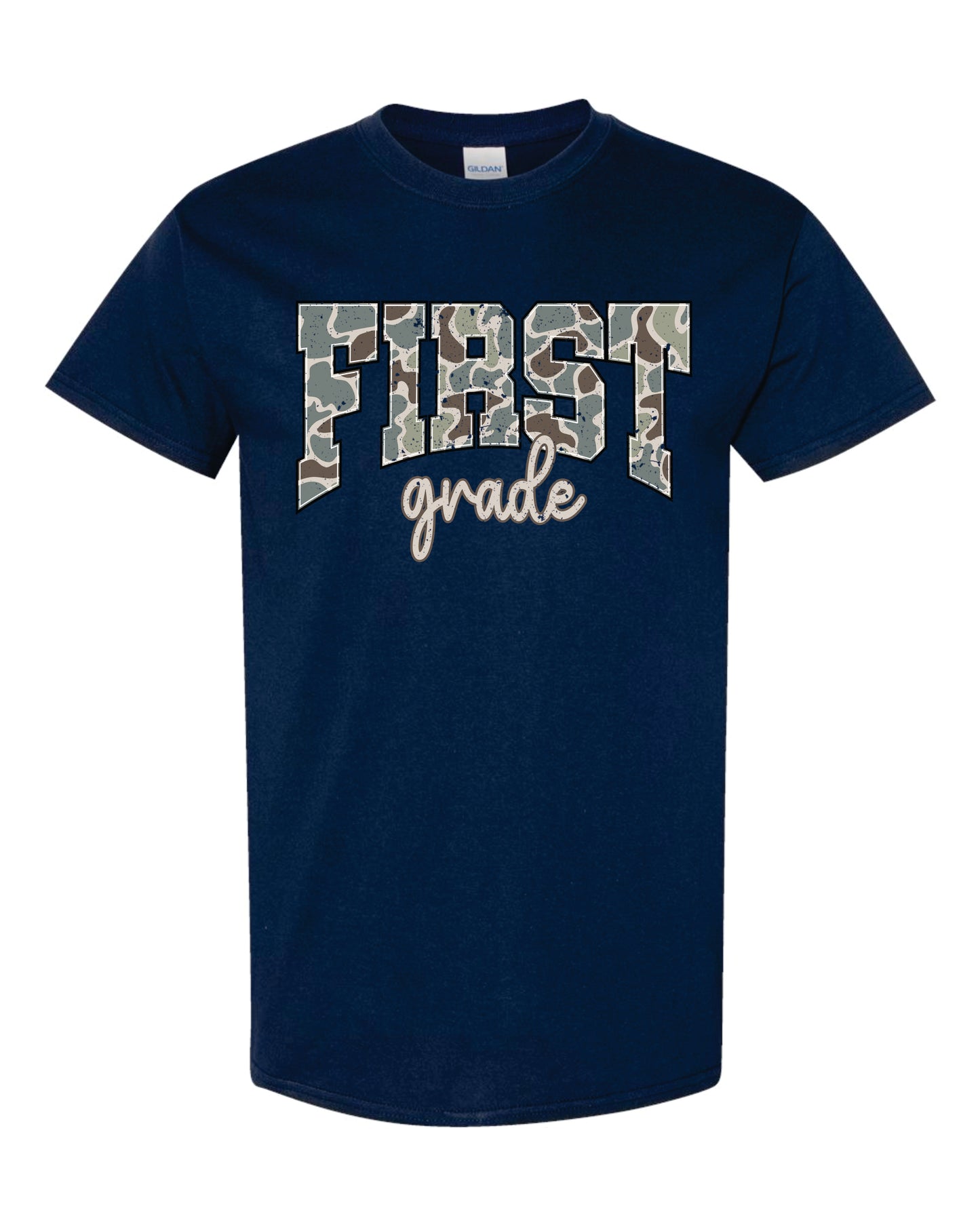 Navy Camo Grade Level Shirts