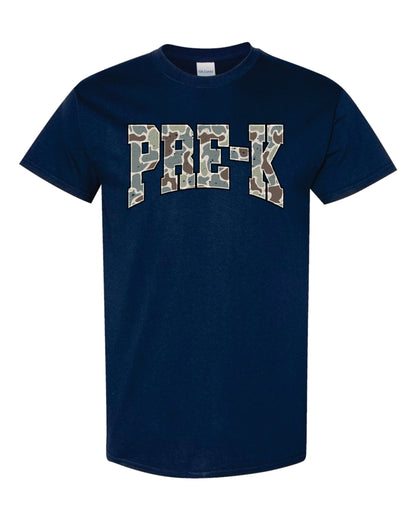 Navy Camo Grade Level Shirts