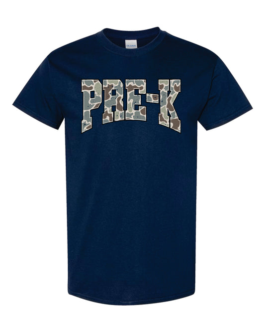 Navy Camo Grade Level Shirts